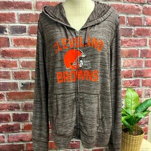 NFL Team Apparel Cleveland Browns Full Zip Women’s XL